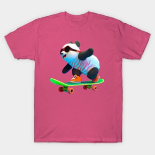 Skateboarding Panda T-Shirt
